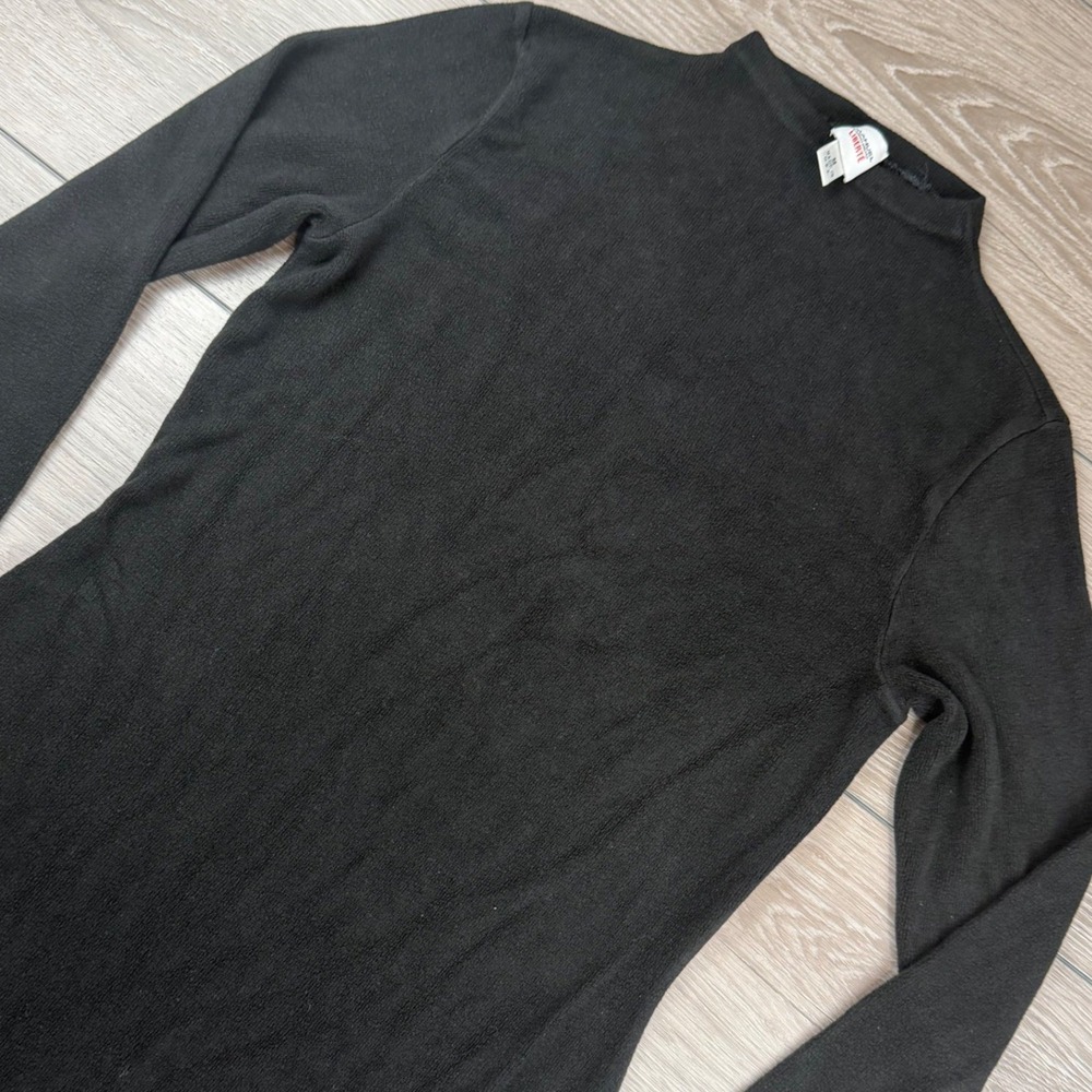 Emanuel Emanuel Ungaro Liberte Womens Dress Mock Neck Long Sleeve Black M